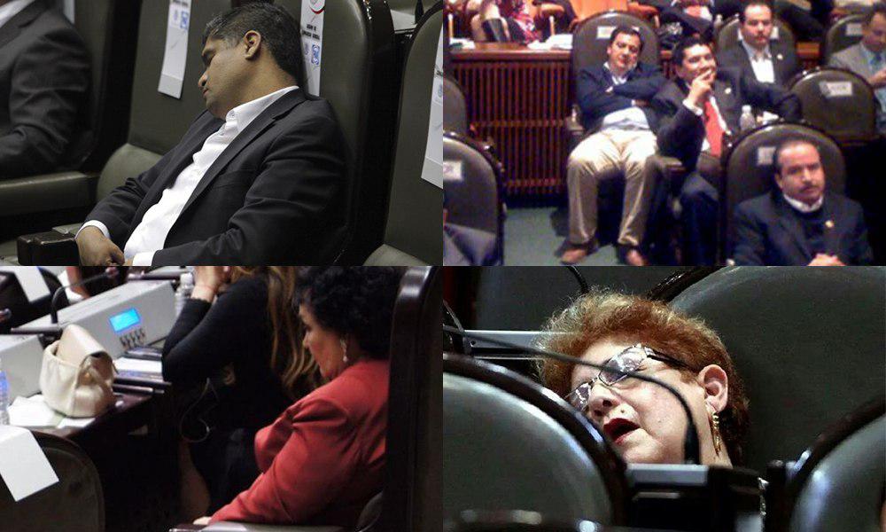 Políticos que se quedaron dormidos en su trabajo
