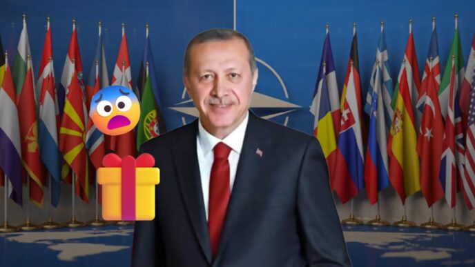Regalo de Erdogan a líderes de la OTAN incluye polémico revólver