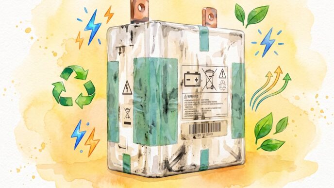 Revolucionario método de reciclaje mejora baterías de vehículos eléctricos