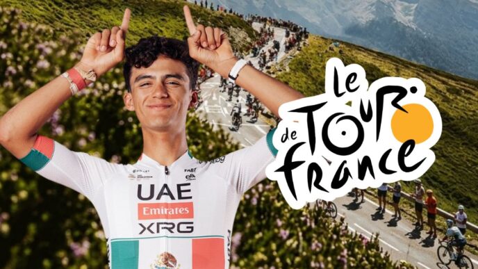 Isaac del Toro en el Tour de Francia 2026 junto a Pogacar