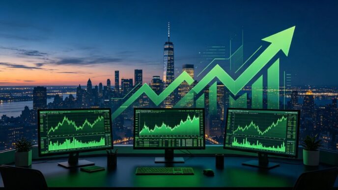 Wall Street registra ganancias gracias a la caída de bonos del Tesoro de EUA