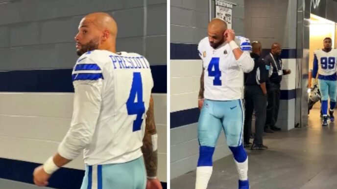 Dak Prescott recibe críticas duras de un empleado del estadio de Vaqueros