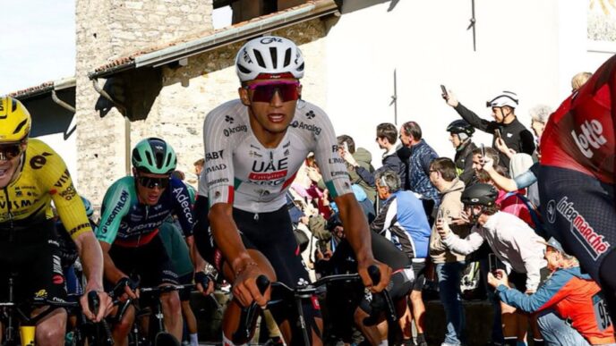 Isaac del Toro y su actuación en el Giro de Lombardía 2026
