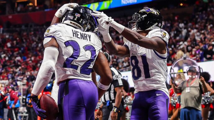 Ravens logran una increíble remontada frente a los Falcons en tiempo extra