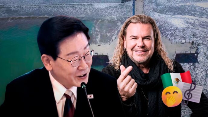 Lee Jae-myung destaca su visita a México con música de Maná